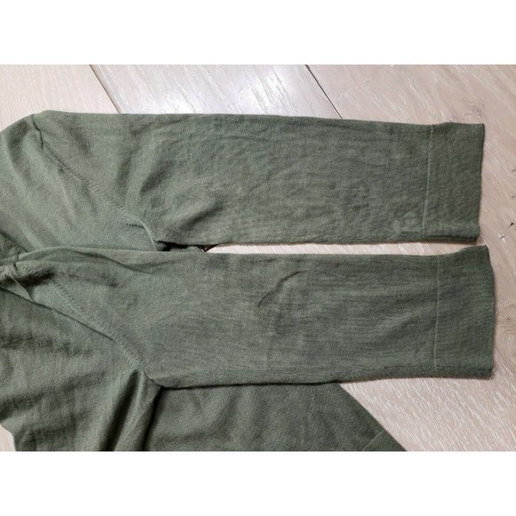 Christian Dior Olive Green Thin Knit Sweater 8 US Medium Cashmere Silk Wool - Picture 6 of 8